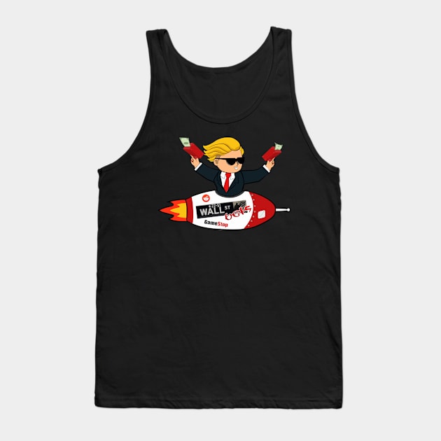 Wallstreetbets in Rocket Tank Top by Giraroad